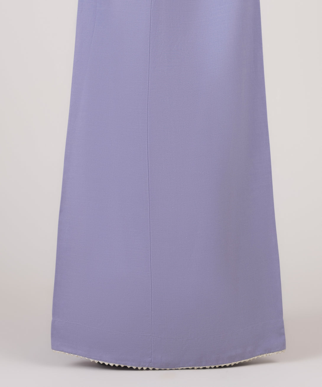 Women's RTW Cotton Viscose Purple Solid Flared Pants