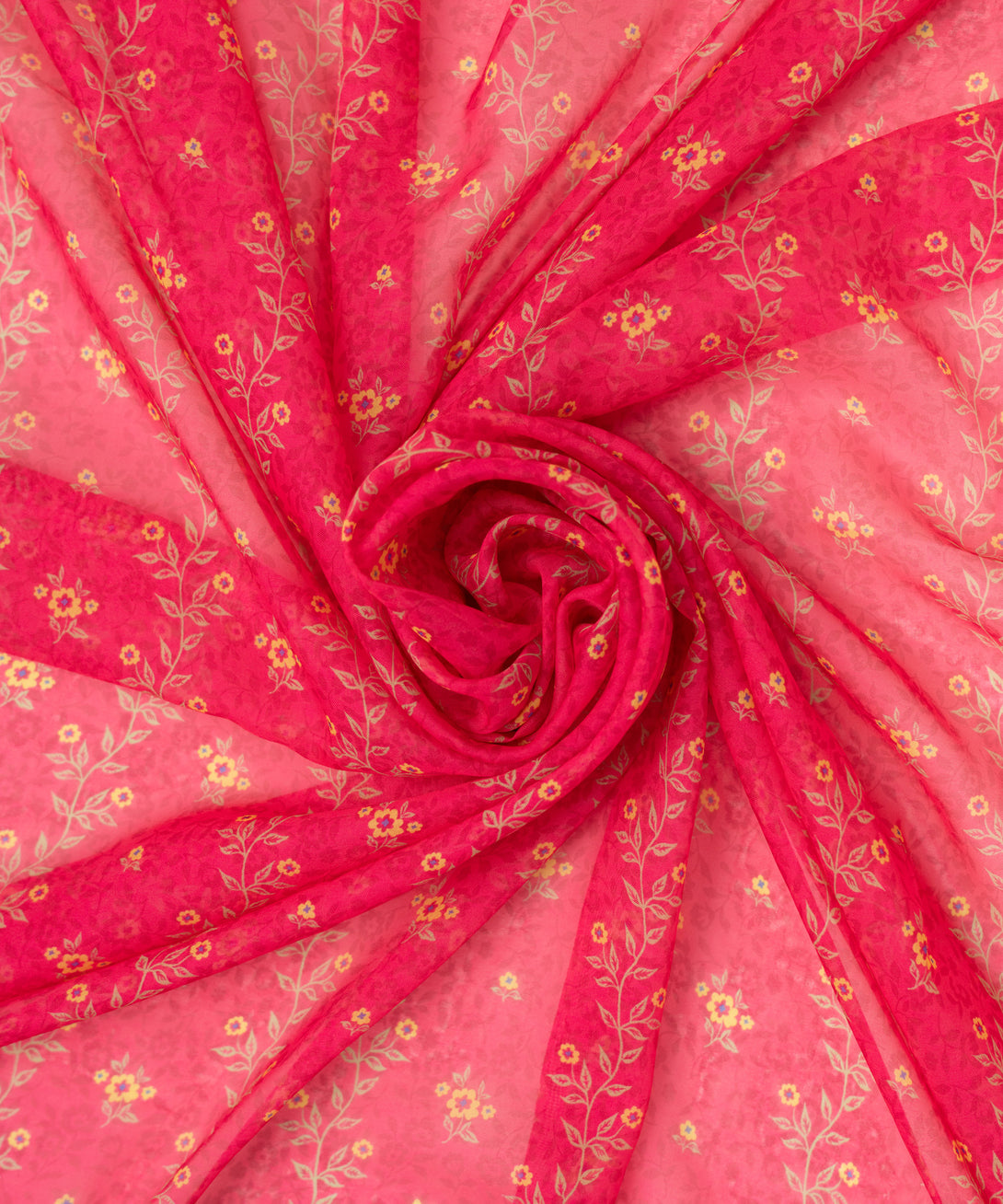 Blended Tissue Pink Printed Dupatta