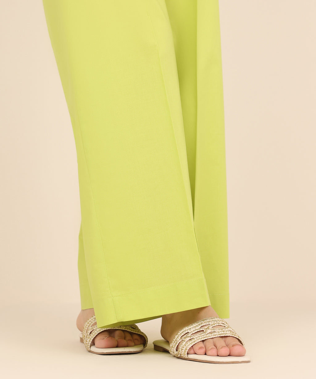 Solid cambric Flared Pants