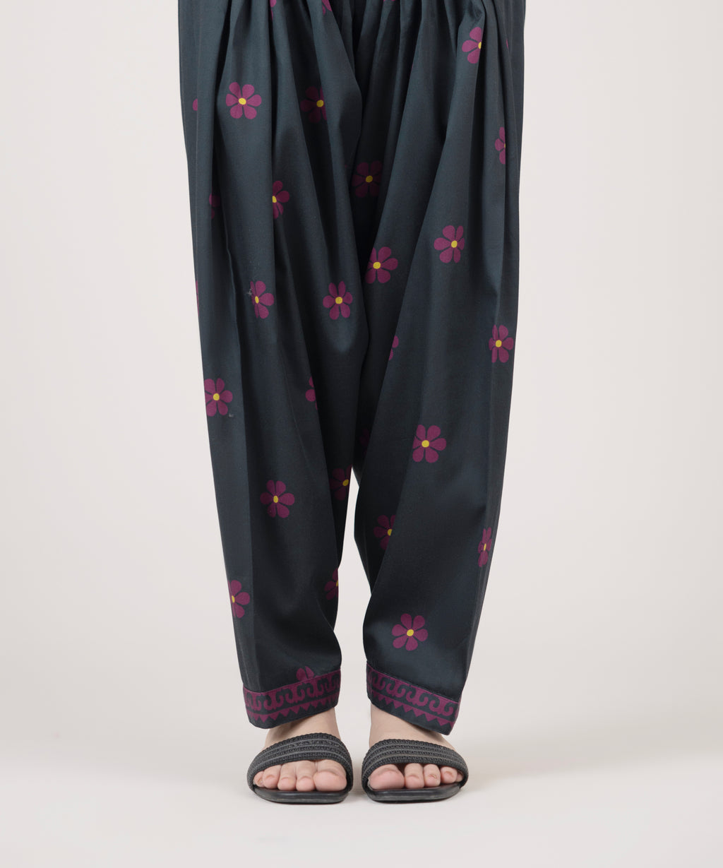 Printed Cotton Satin Shalwar