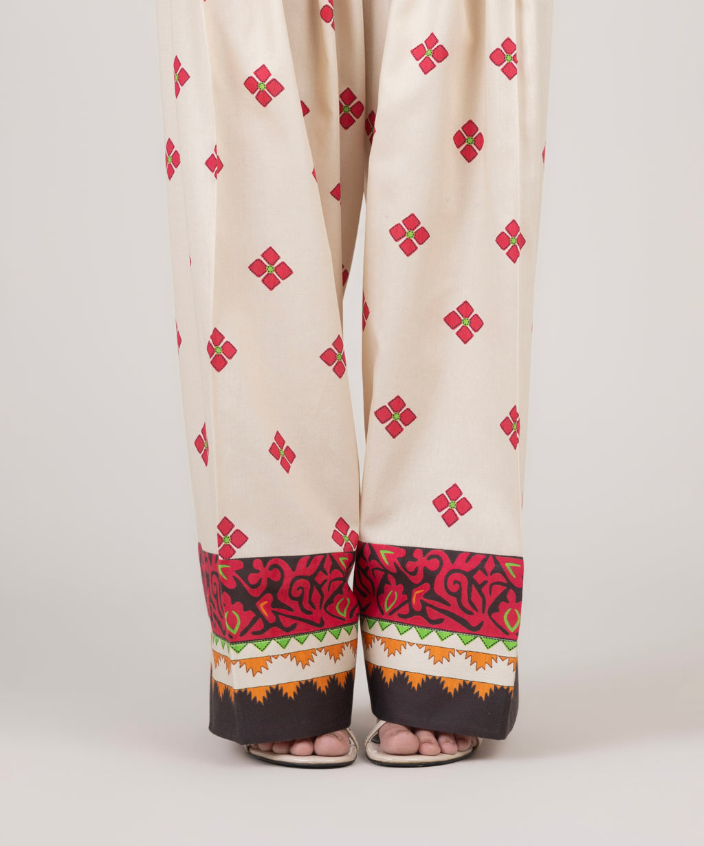 Printed Cotton Satin Shalwar