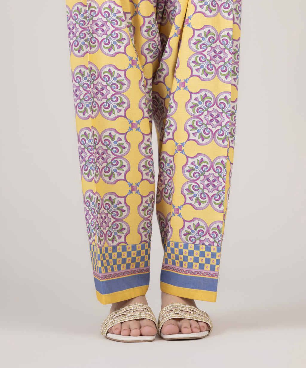 Printed Cotton Viscose Shalwar