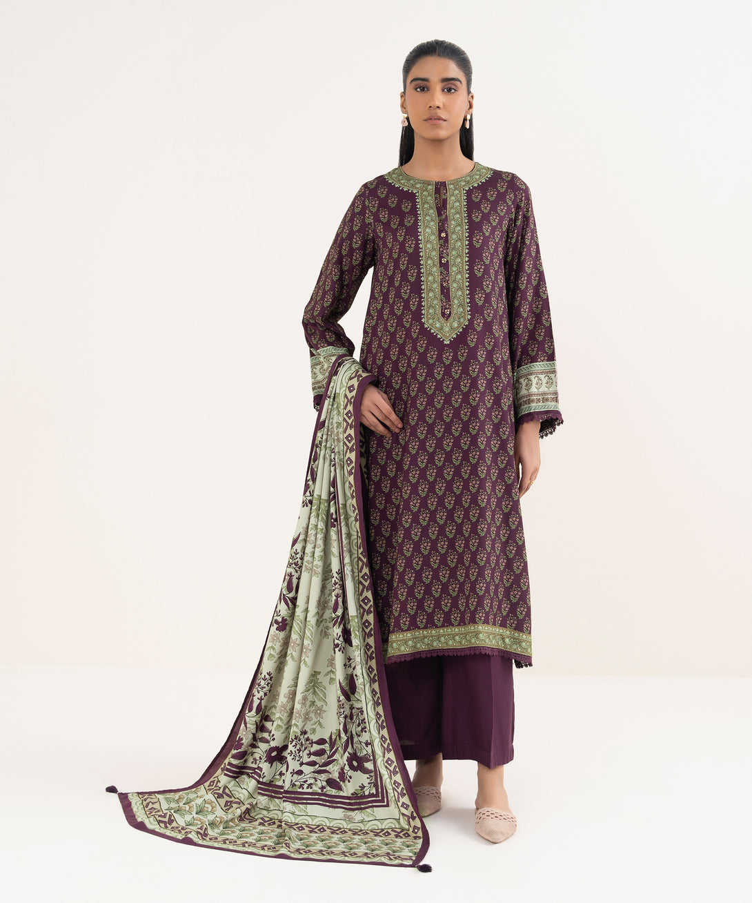 Viscose Linen Printed Multi Dupatta