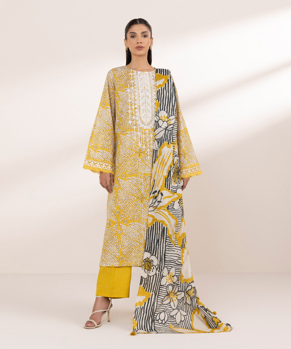 Fine Voile Multi Printed Dupatta