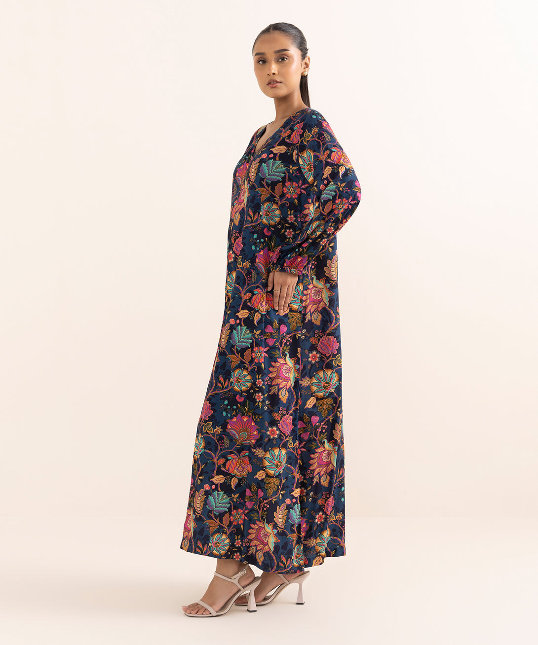 Women's RTW Arabic Lawn Multi Printed A-Line Shirt