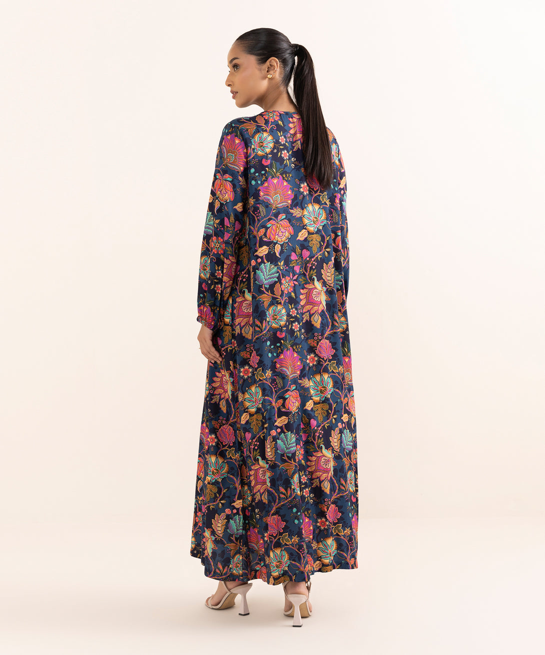 Women's RTW Arabic Lawn Multi Printed A-Line Shirt
