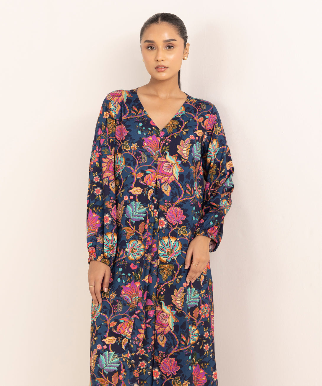 Women's RTW Arabic Lawn Multi Printed A-Line Shirt