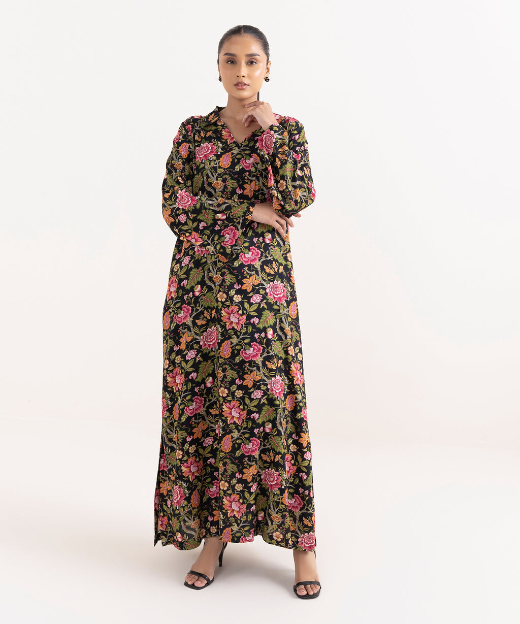 Women's RTW Arabic Lawn Multi Printed A-Line Shirt