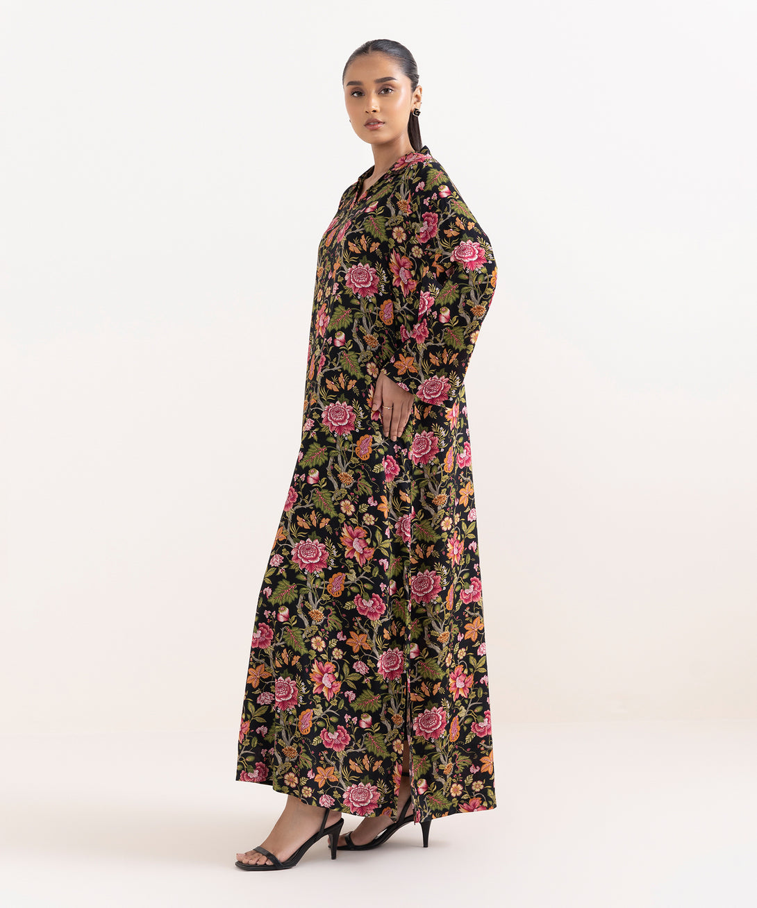 Women's RTW Arabic Lawn Multi Printed A-Line Shirt