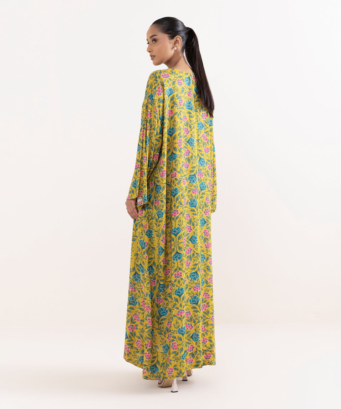 Women's RTW Arabic Lawn Multi Printed Drop Shoulder Shirt