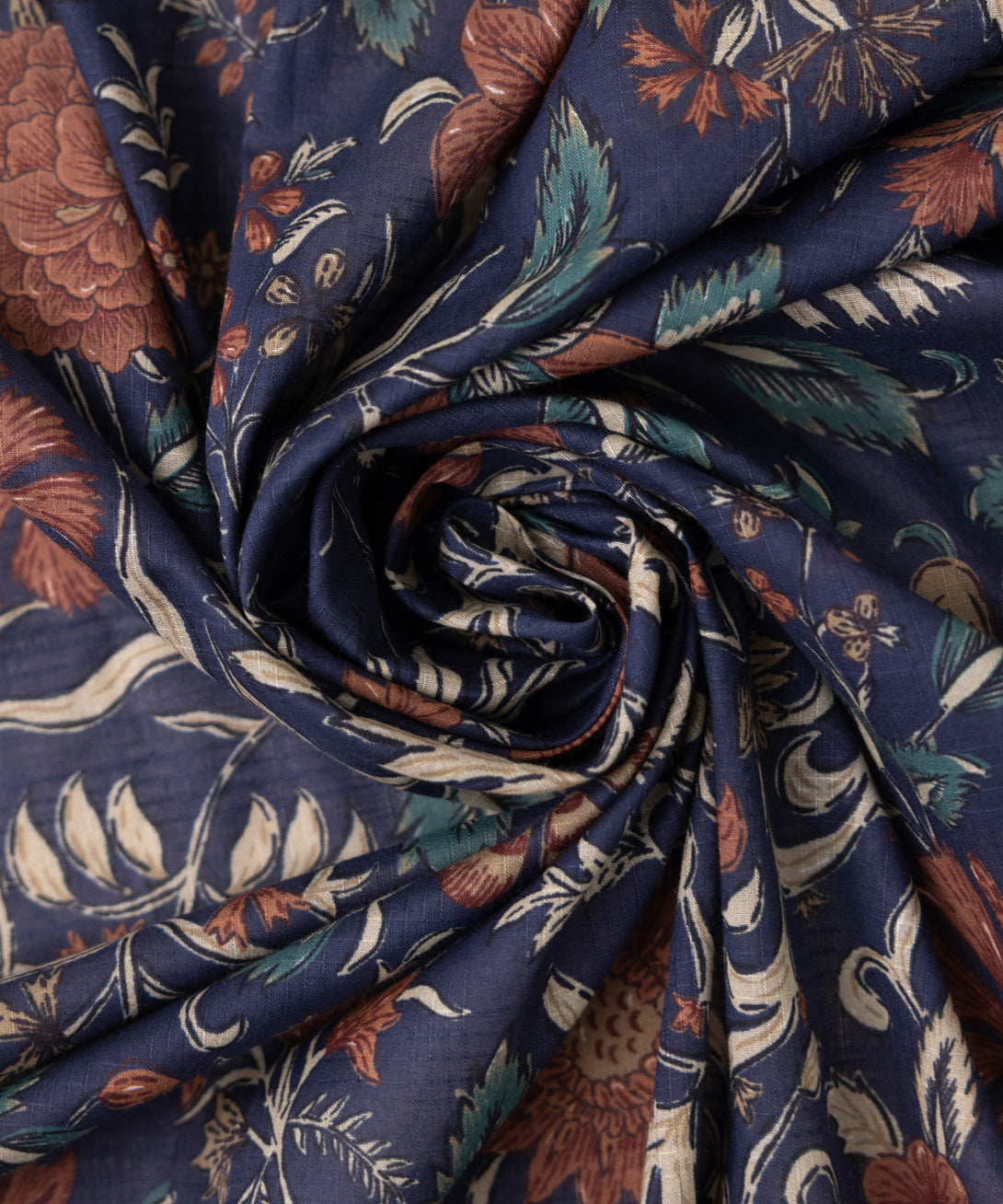 Textured Voile Blue Printed Dupatta