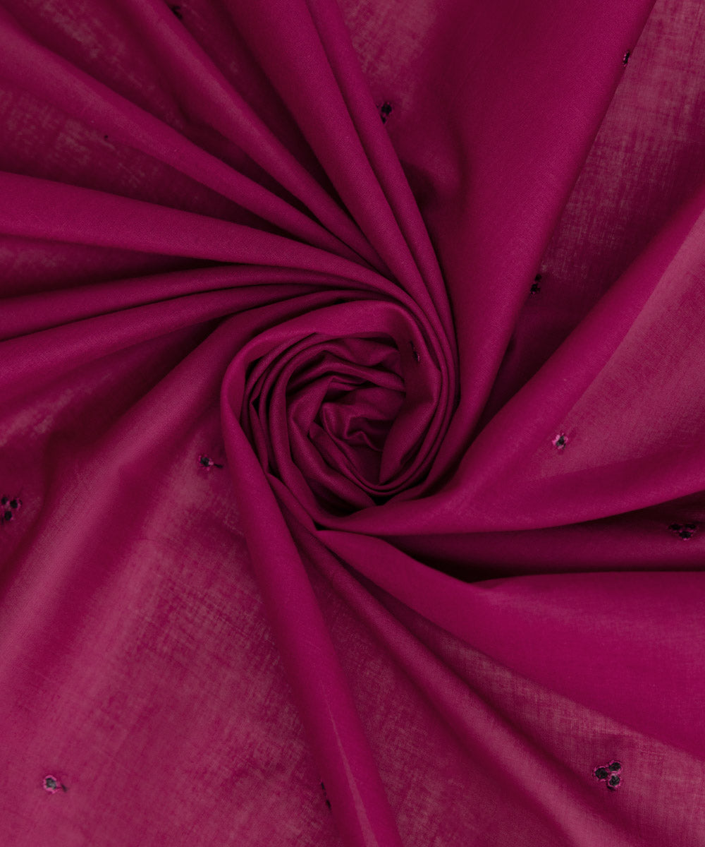 Fine Voile Purple Embroidered Dupatta