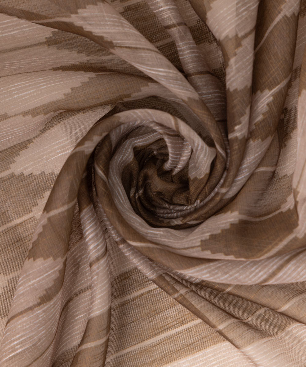 Manaar Brown Printed Dupatta