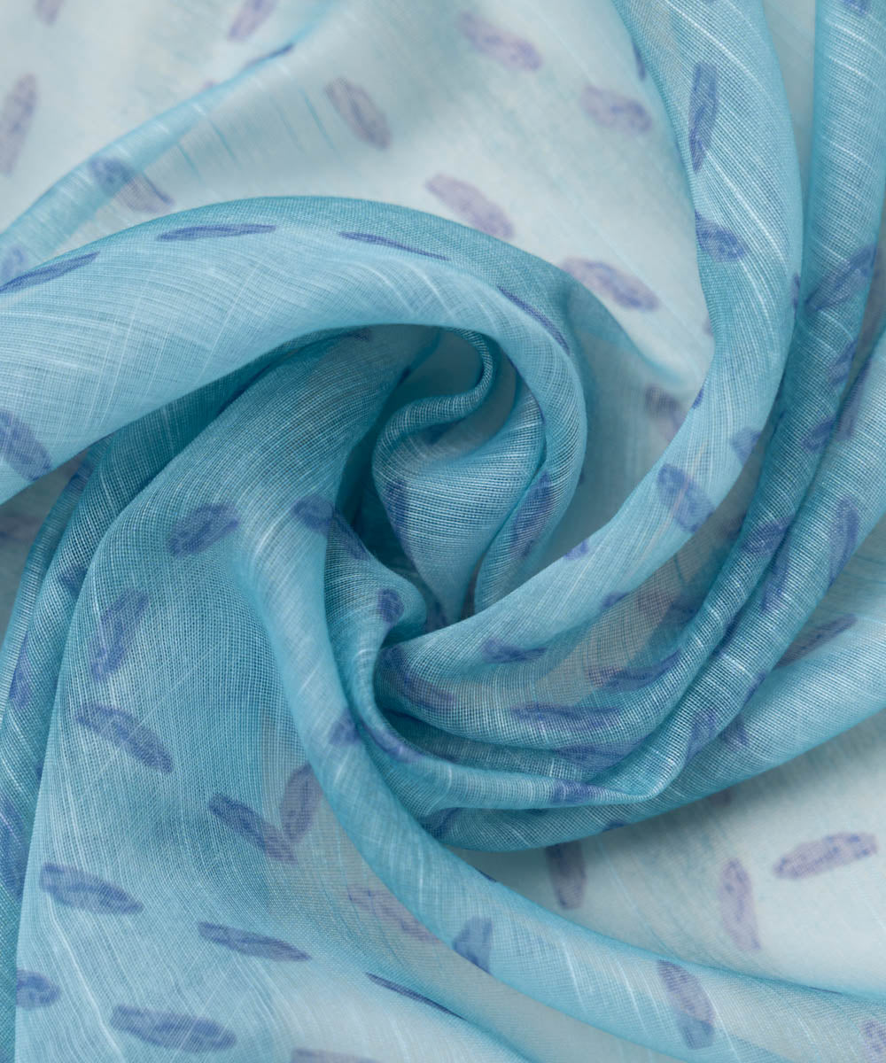Manaar Blue Printed Dupatta