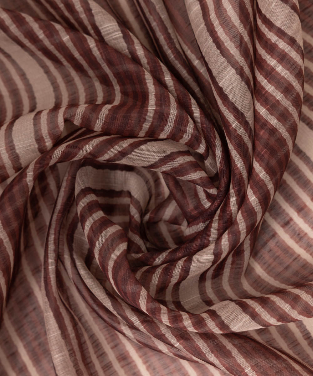 Manaar Brown Printed Dupatta