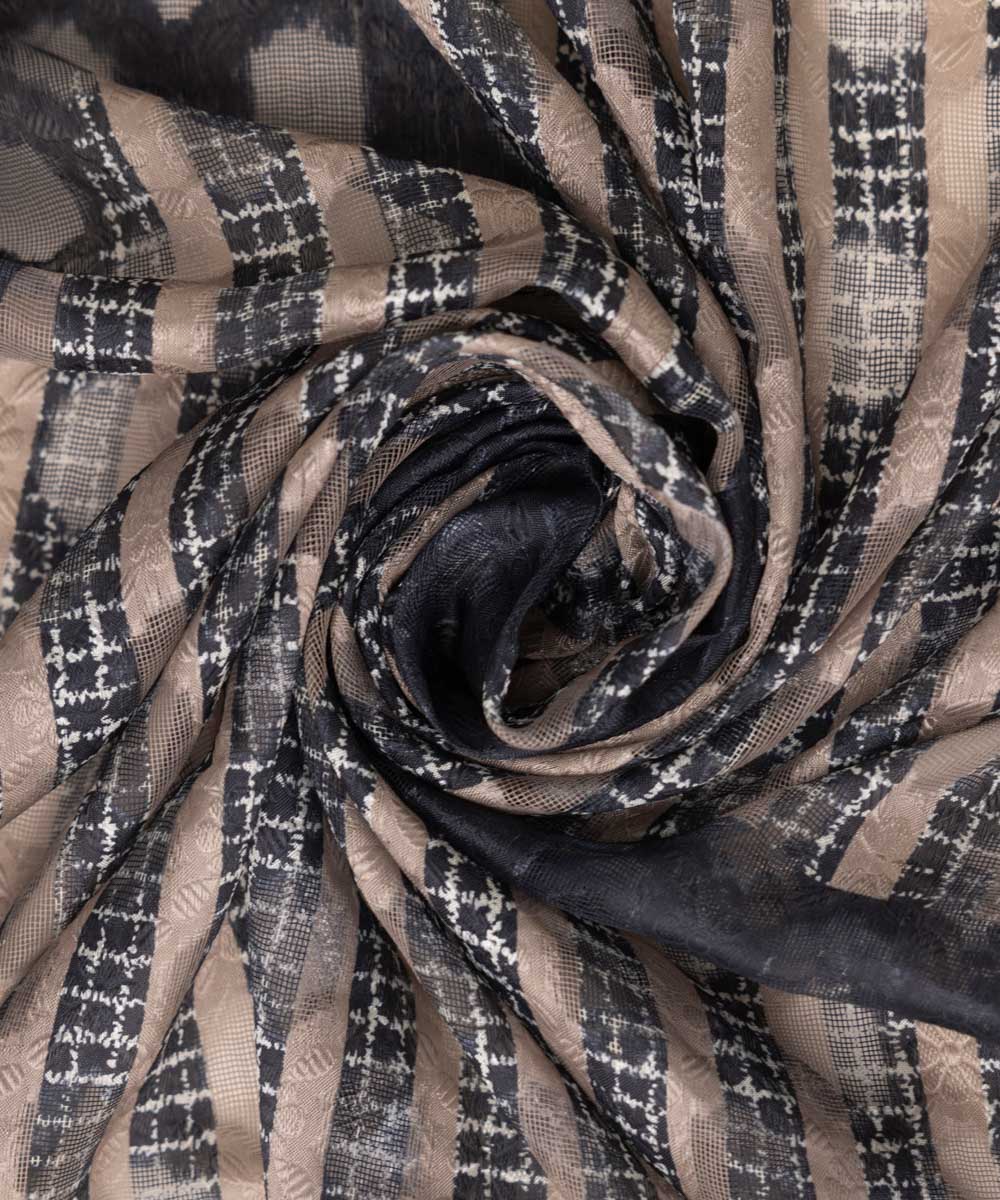 Brochea Jacquard Black Solid Dupatta