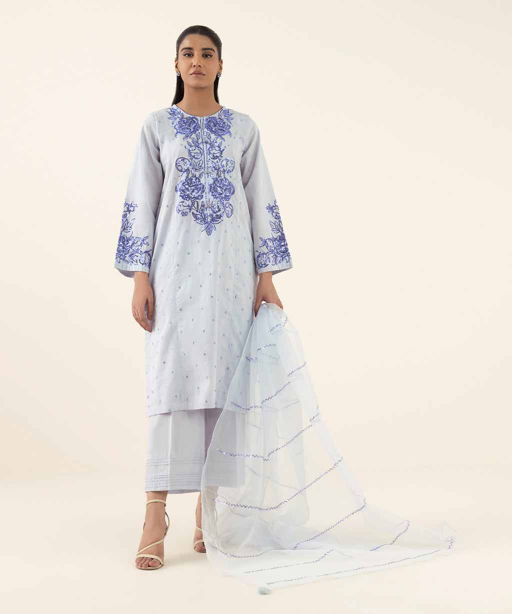 Embroidered Organza Dupatta