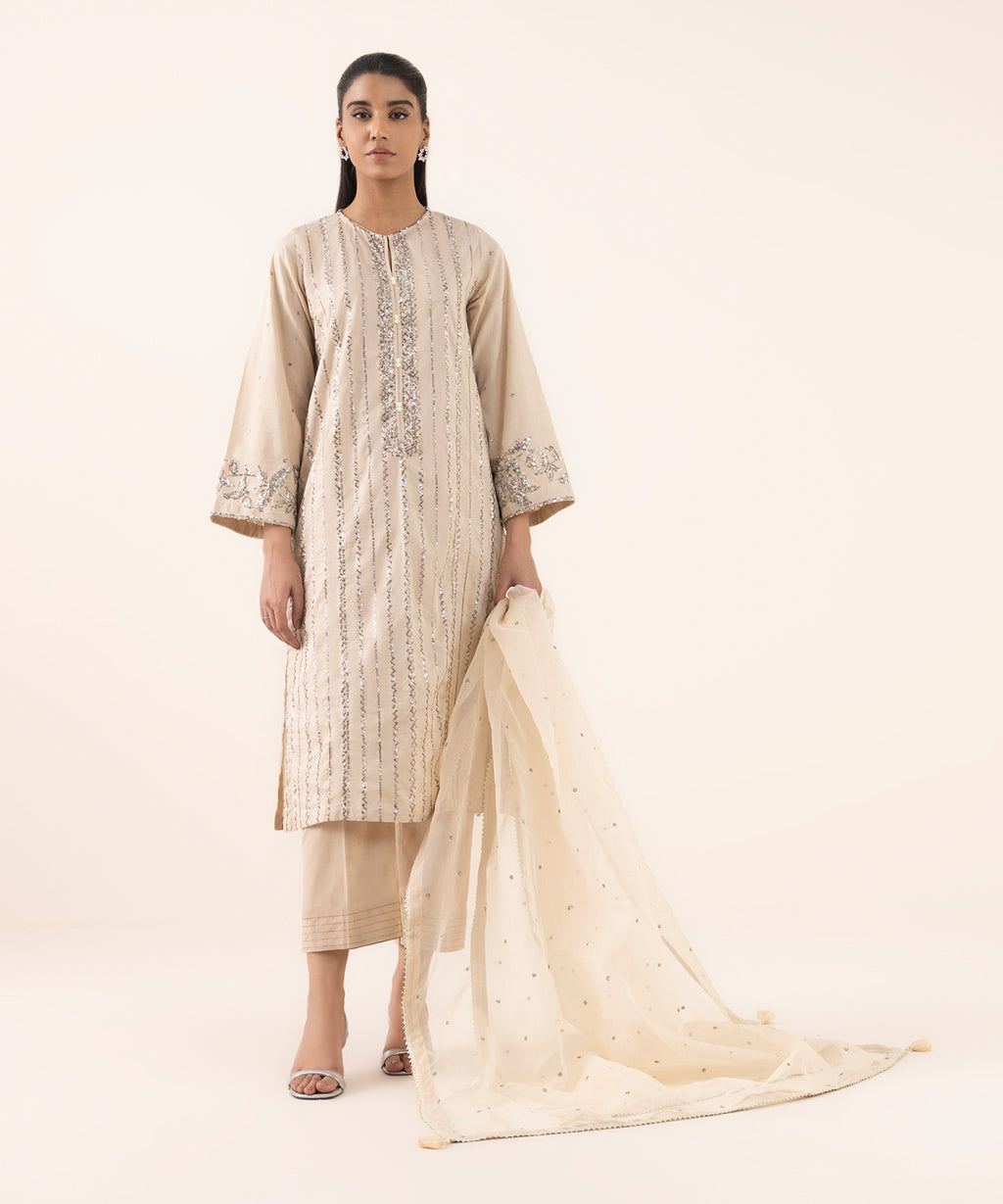 Embroidered Organza Dupatta