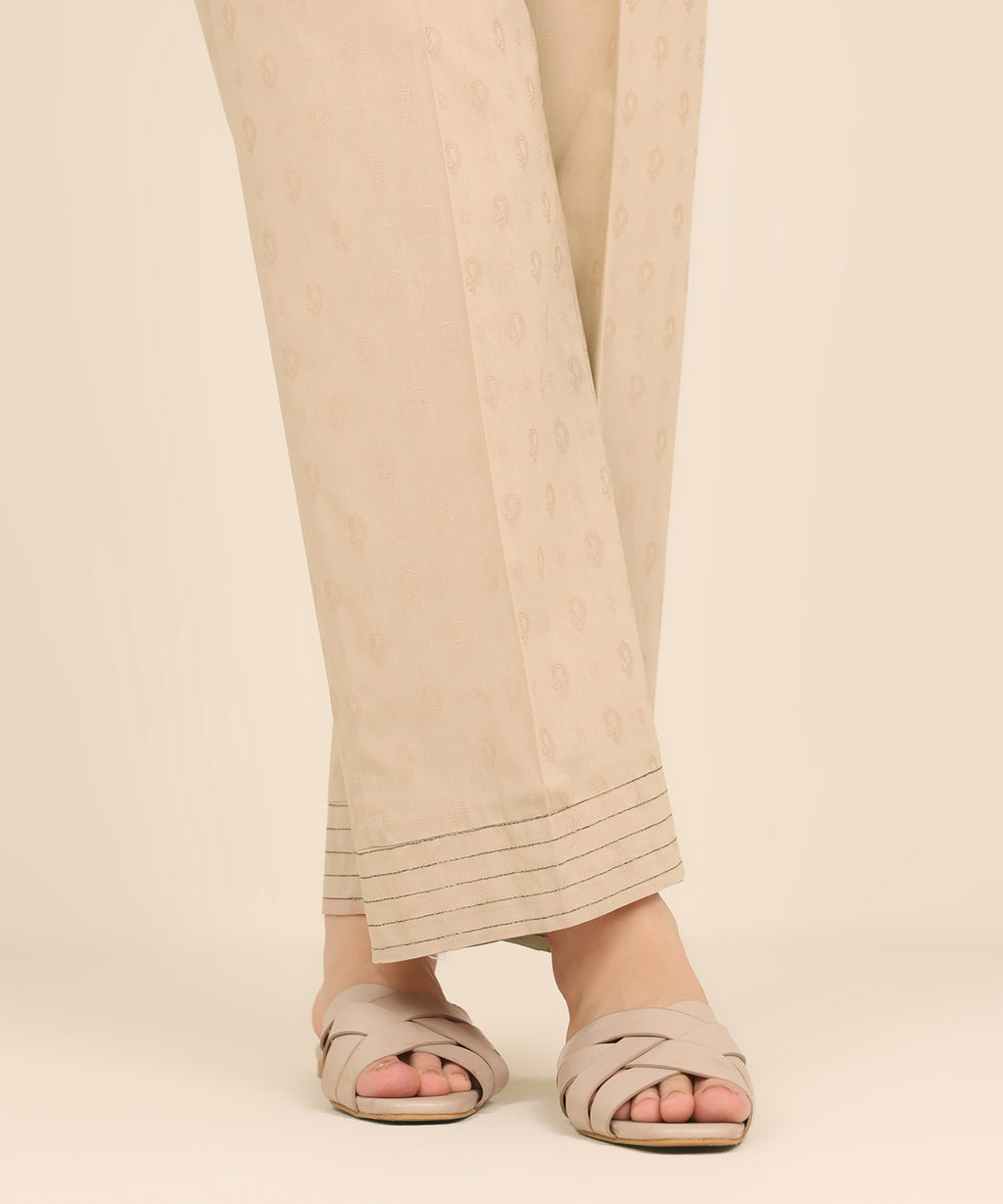 Solid Cambric Straight Pants