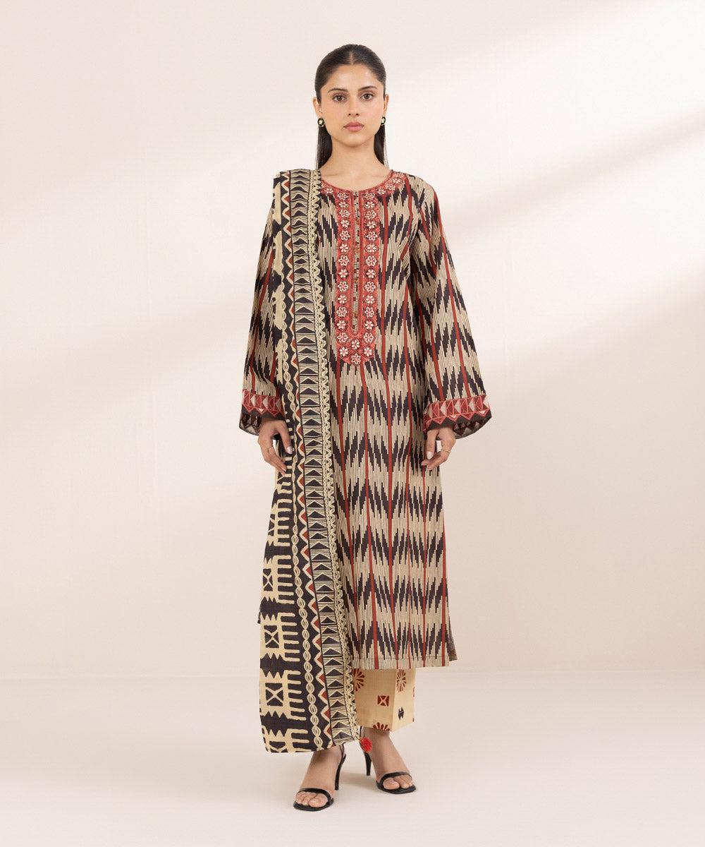 Fine Voile Multi Printed Dupatta