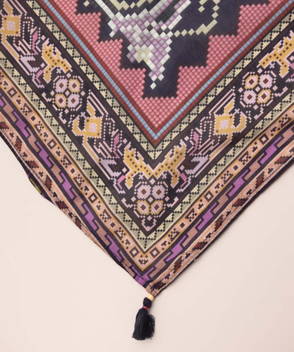 Fine Voile Multi Printed Dupatta