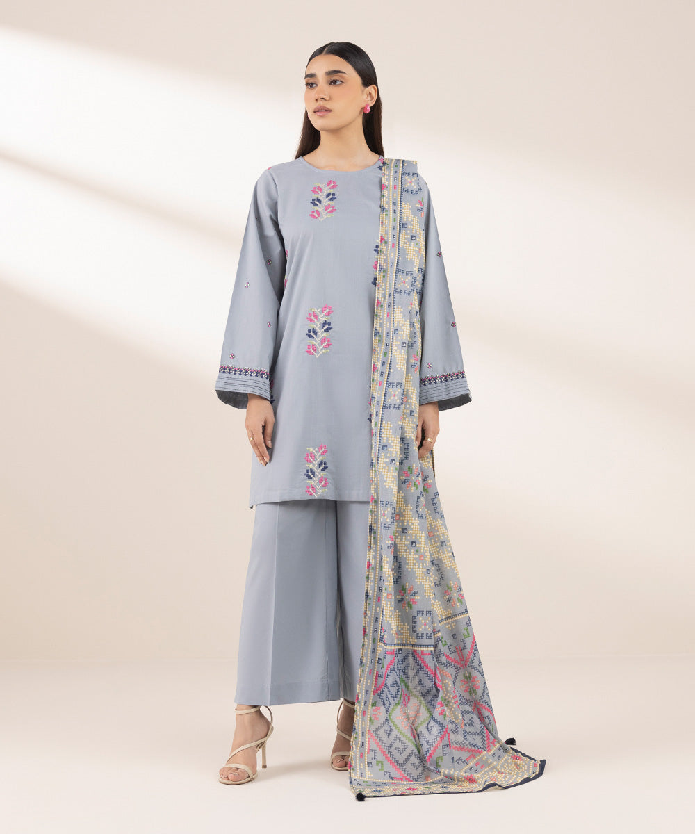 Fine Voile Multi Printed Dupatta