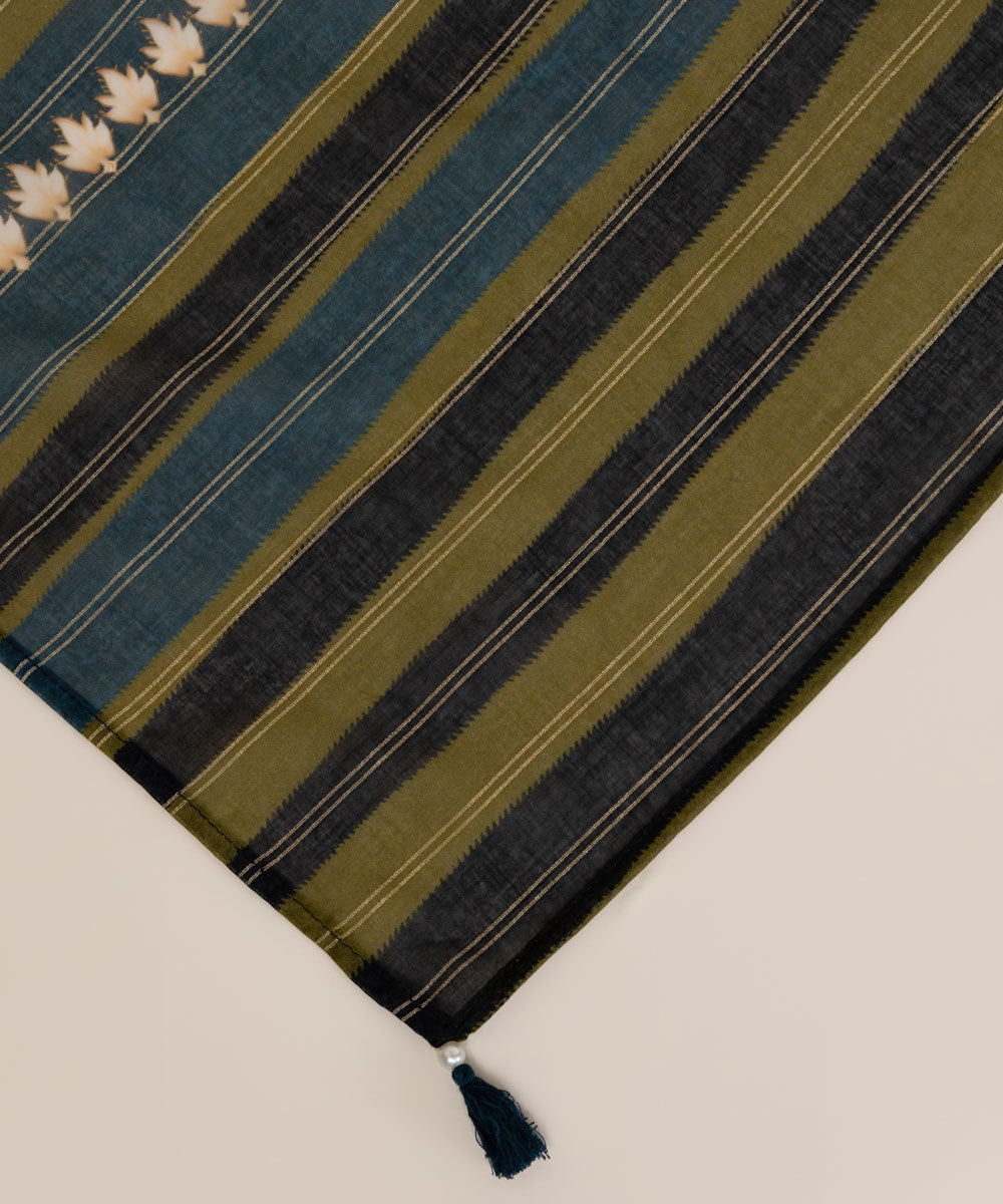 Zari Voile Multi Printed Dupatta