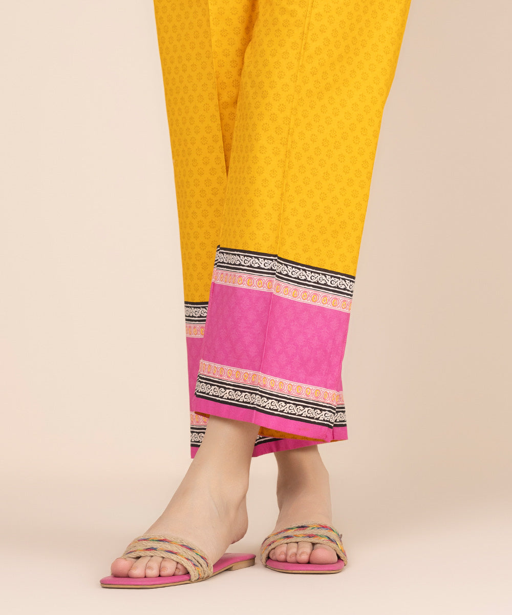 Women's RTW Cambric Multi Printed Straight Pants