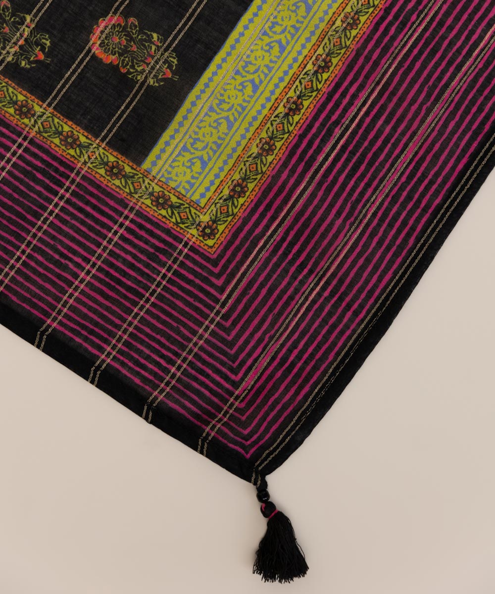 Zari Voile Multi Printed Dupatta