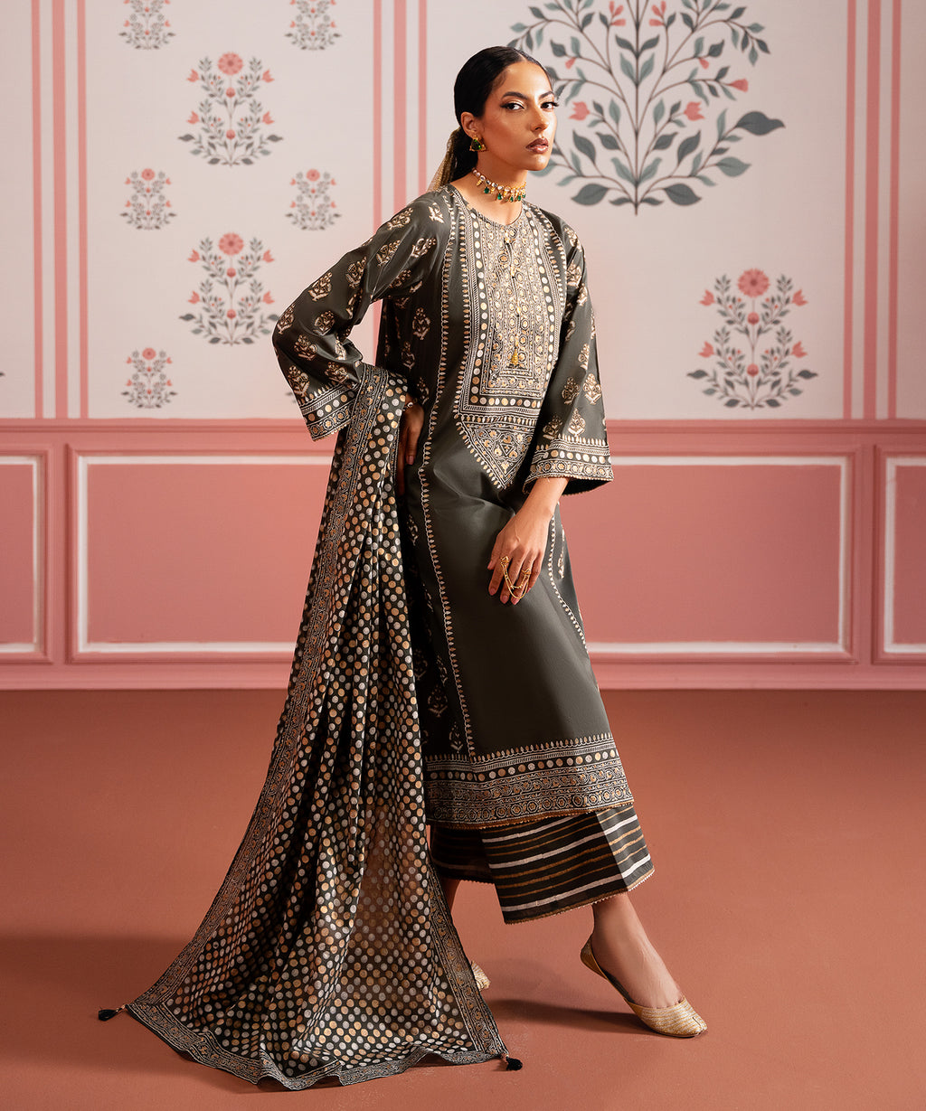 Fine Voile Multi Printed Dupatta