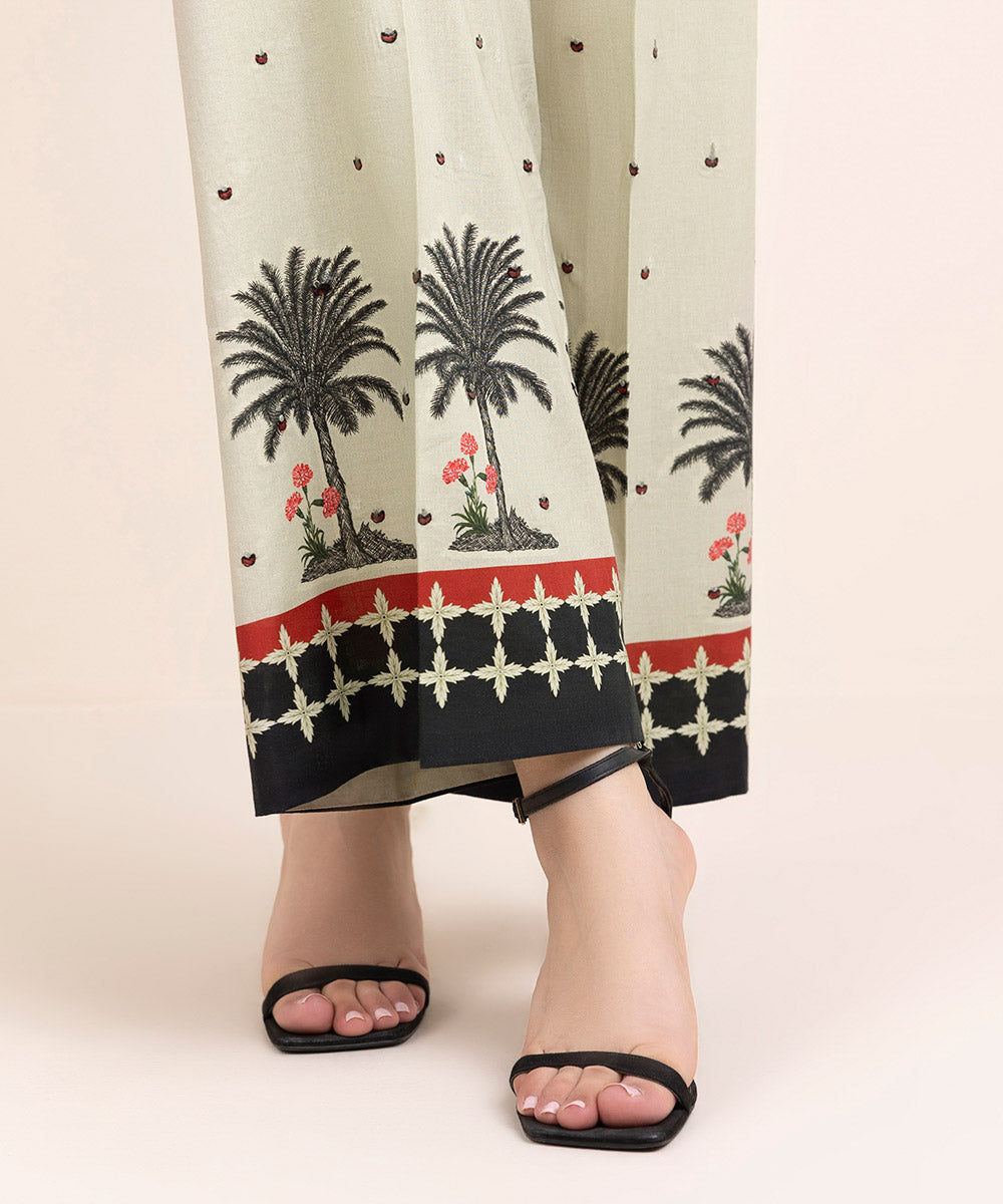 Embroidered Cambric Culottes