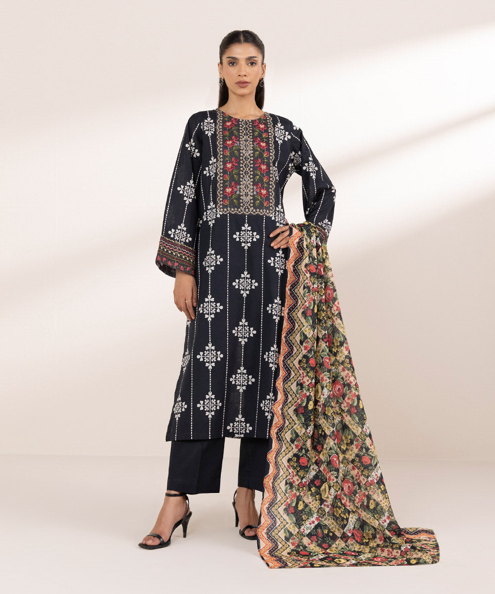 Fine Voile Multi Printed Dupatta