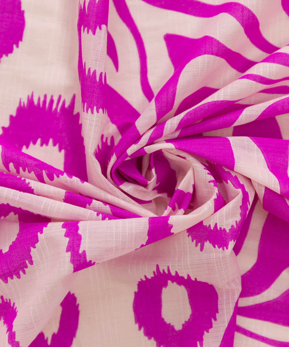 Textured Lawn Pink Printed Dupatta