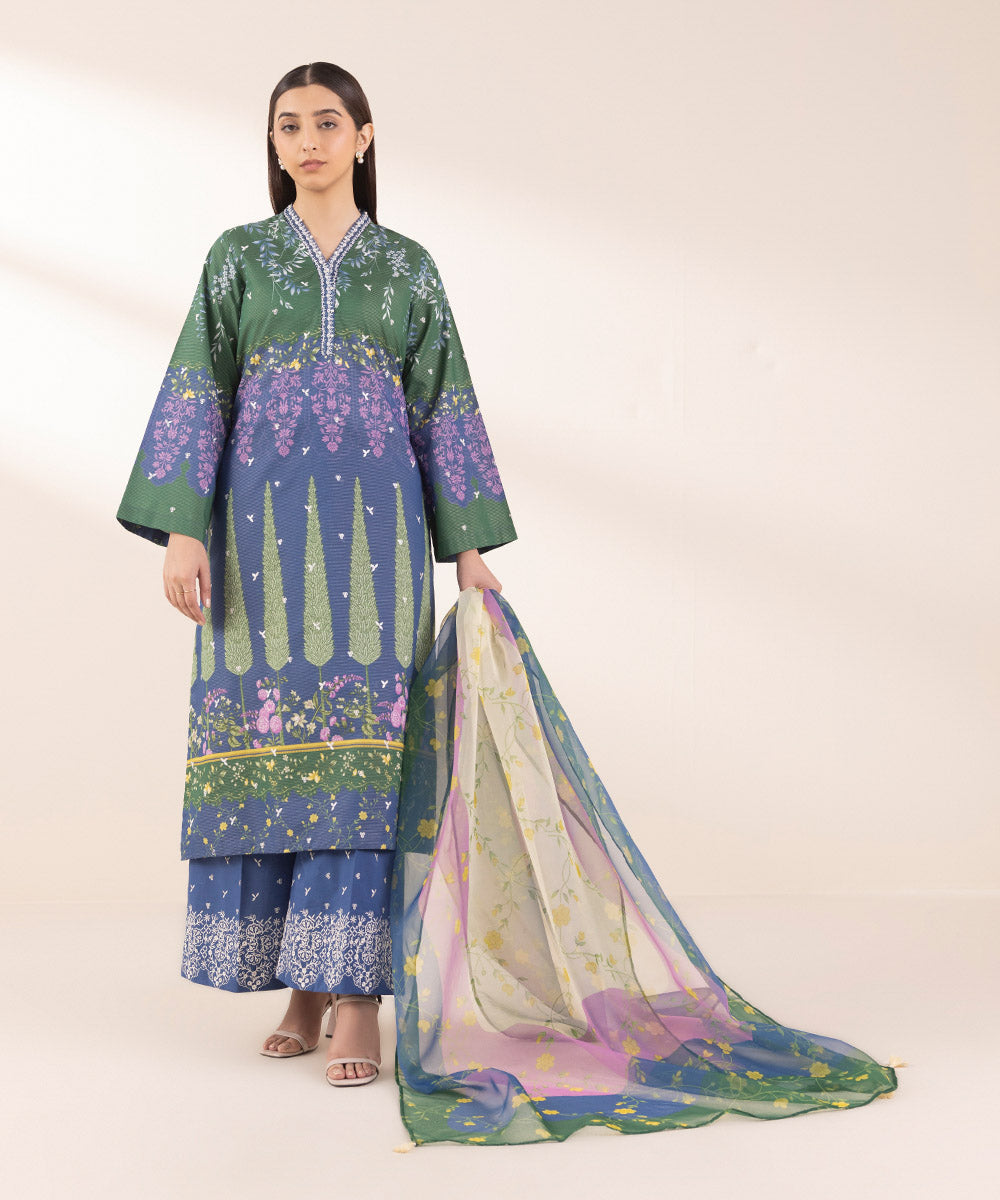 Printed Organza Dupatta