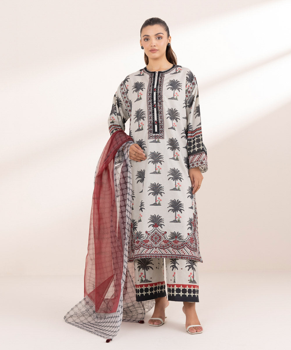 Printed Organza Dupatta