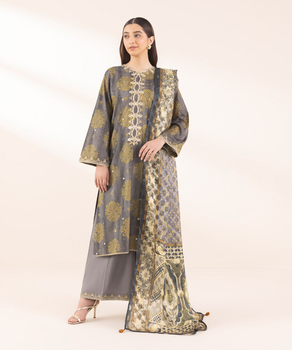 Printed Jacquard Dupatta