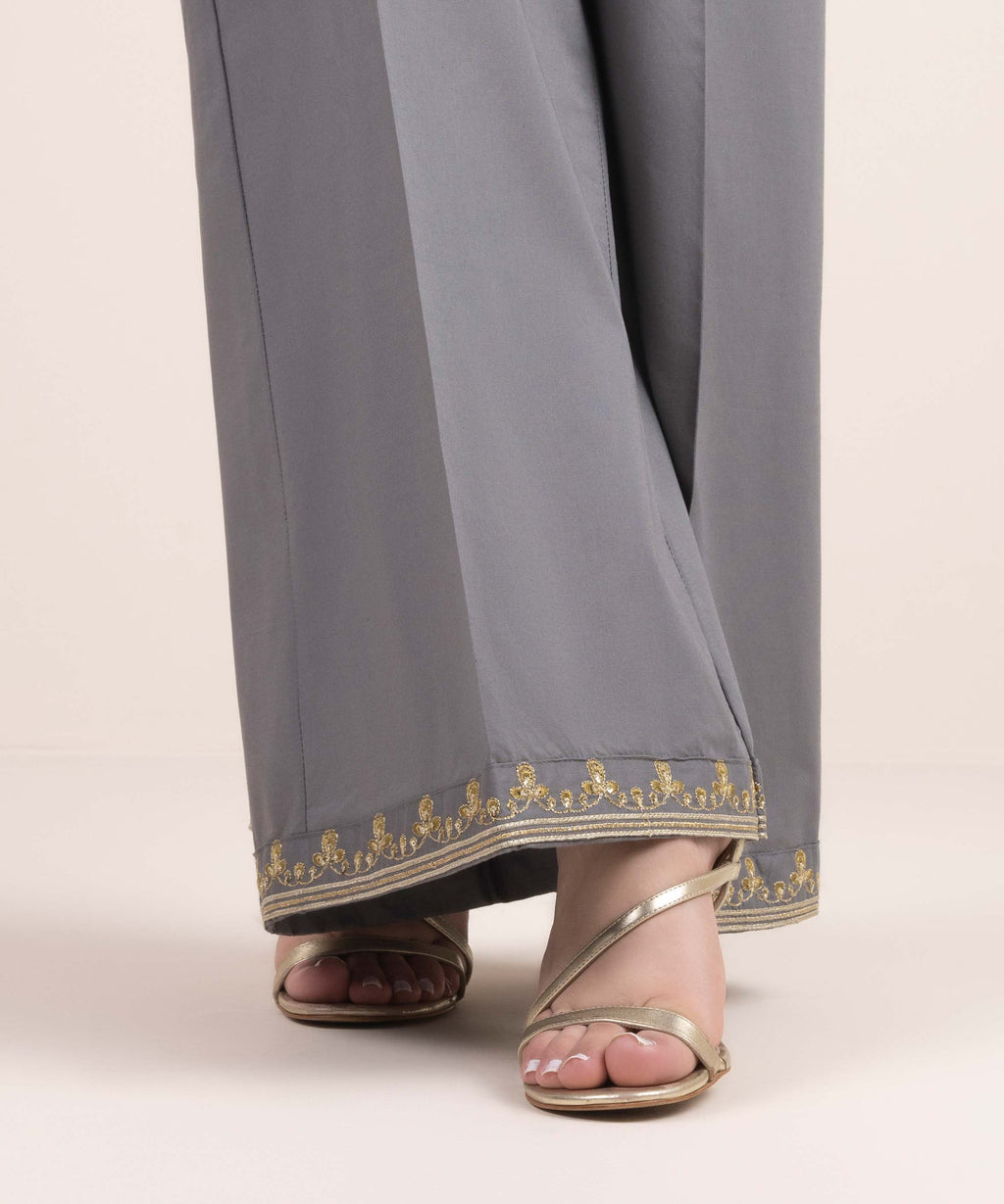 Embroidered Cambric Culottes