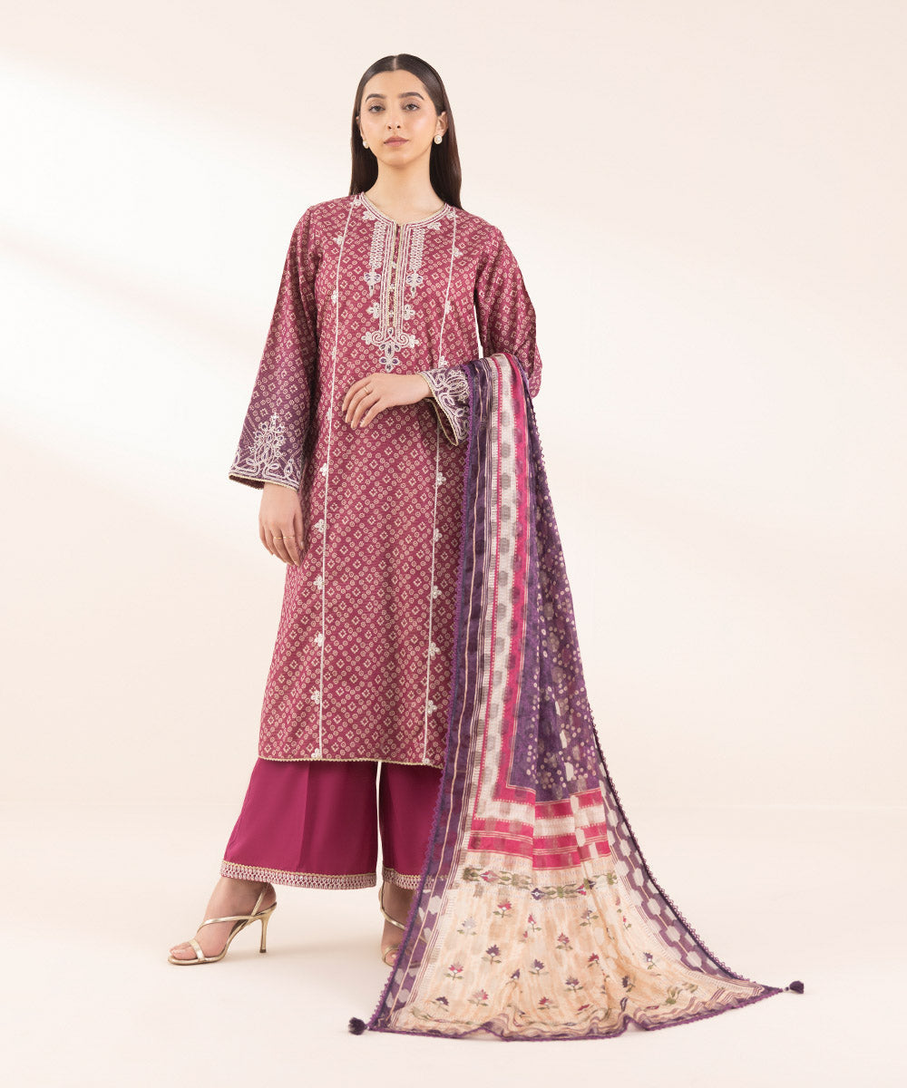 Printed Jacquard Dupatta