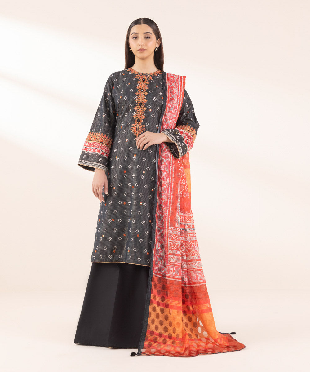 Printed Jacquard Dupatta