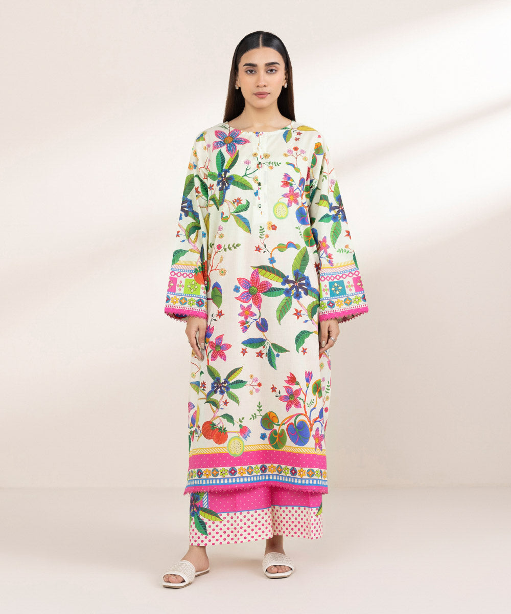 Women's Pret Lawn Printed Multi A-Line Shirt