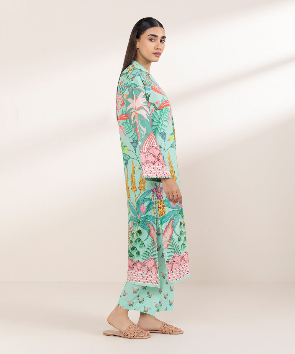 Women's Pret Lawn Printed Multi Drop Shoulder Shirt