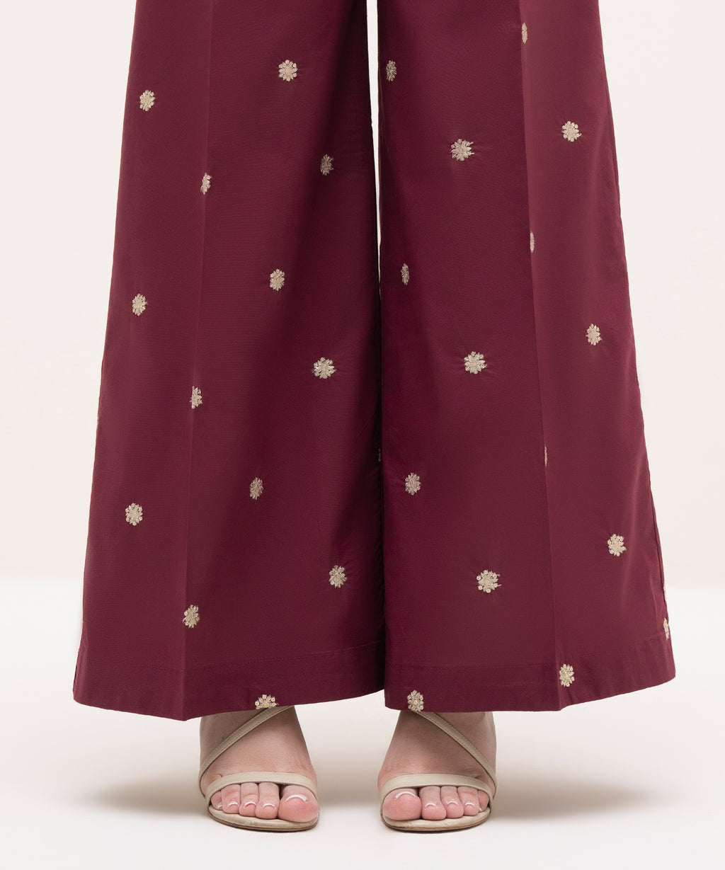 Embroidered Cambric Culottes