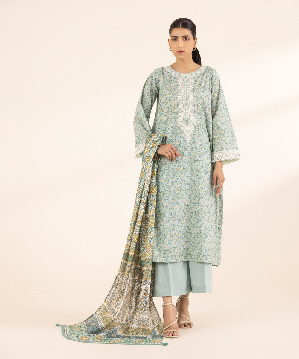 Fine Voile Multi Printed Dupatta