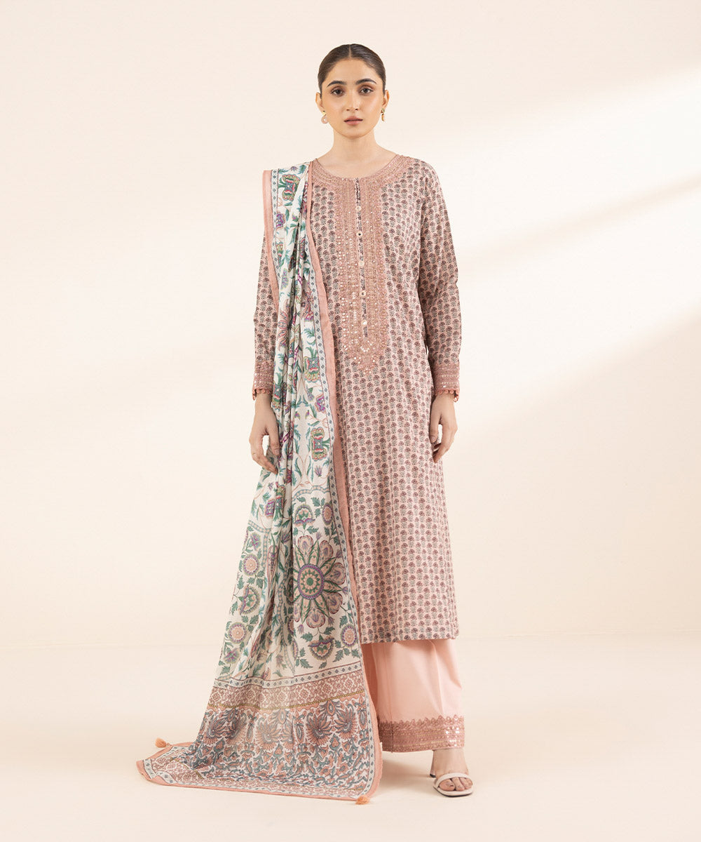 Fine Voile Multi Printed Dupatta