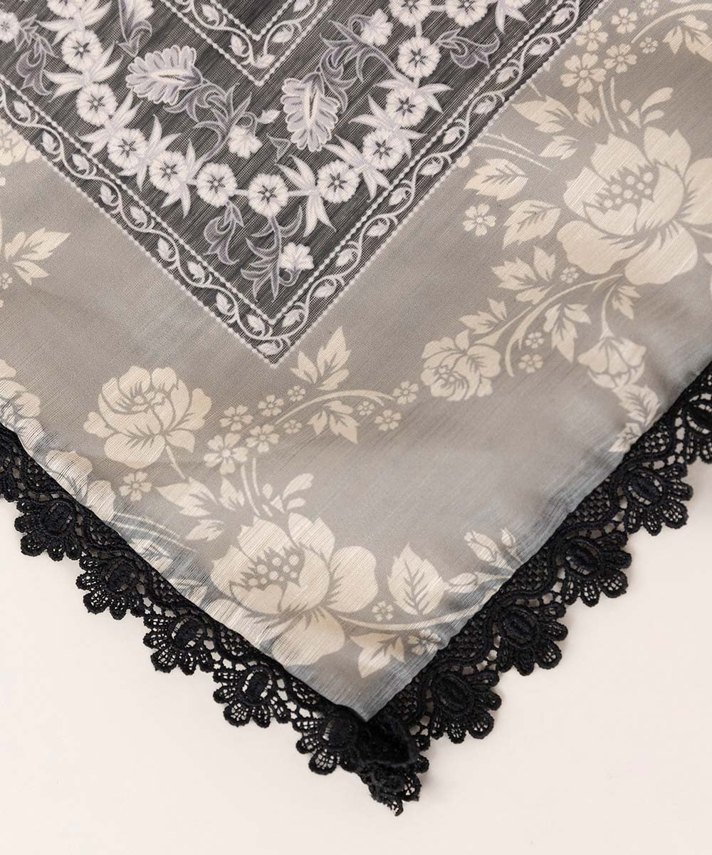 Manaar Black Printed Dupatta