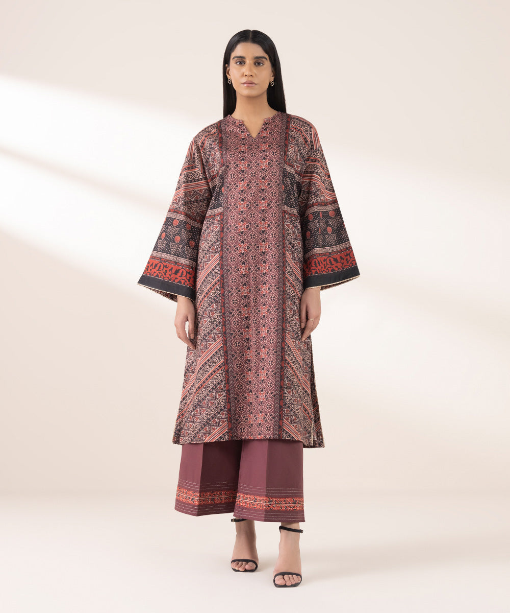 Women's RTW Lawn Multi Printed Boxy Shirt