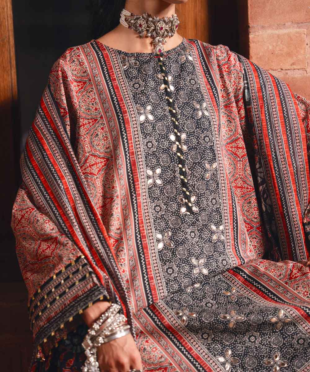 Women's RTW Lawn Multi Printed A-Line Shirt