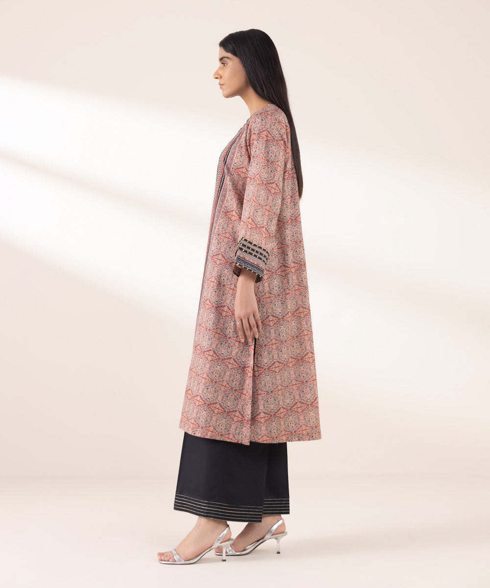 Women's RTW Lawn Multi Printed A-Line Shirt