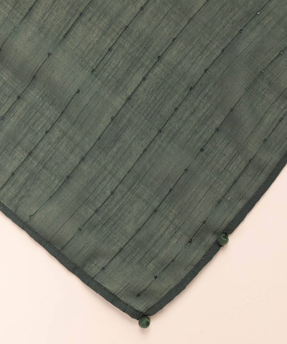 Fancy Manaar Green Solid Dupatta