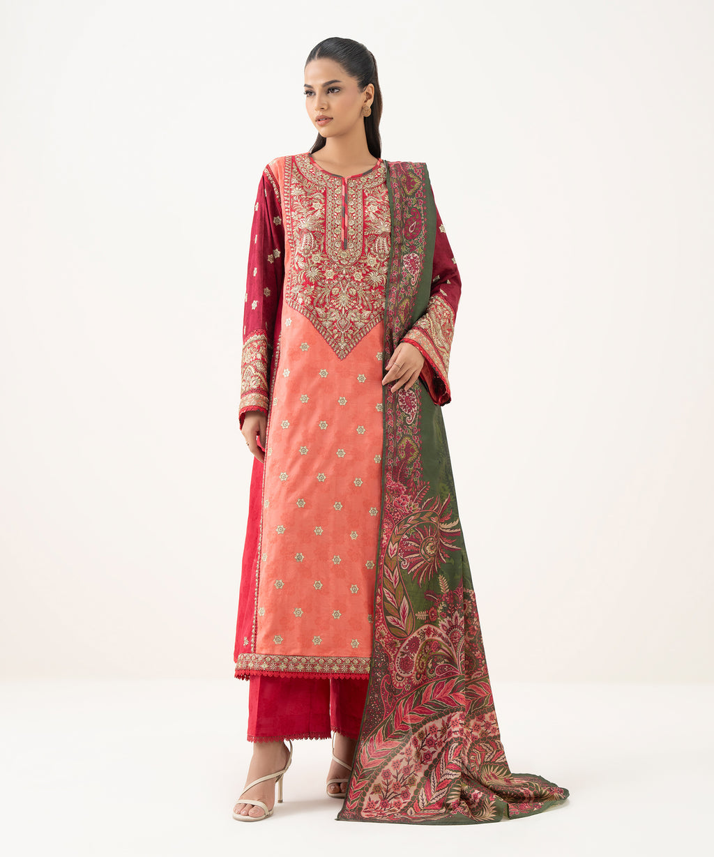 Women's Textured Silk Multi Printed Dupatta